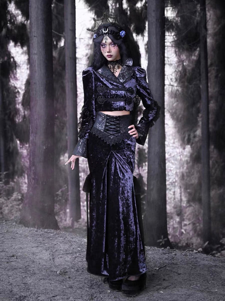 Get trendy with [Blood Supply]Moon Goddess Fishtail Long Skirt - Clothing available at Peiliee Shop. Grab yours for $48 today!