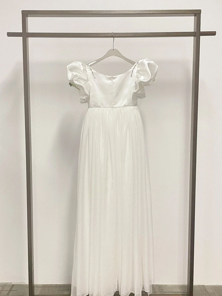 Get trendy with [Tailor Made Size] Lily Frost fall empire dress gown -  available at Peiliee Shop. Grab yours for $159 today!