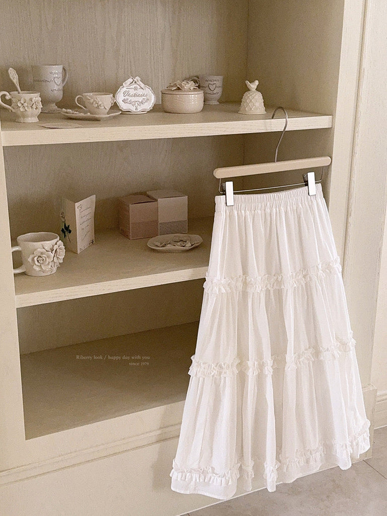 Get trendy with Angel voice midi skirt -  available at Peiliee Shop. Grab yours for $24.80 today!