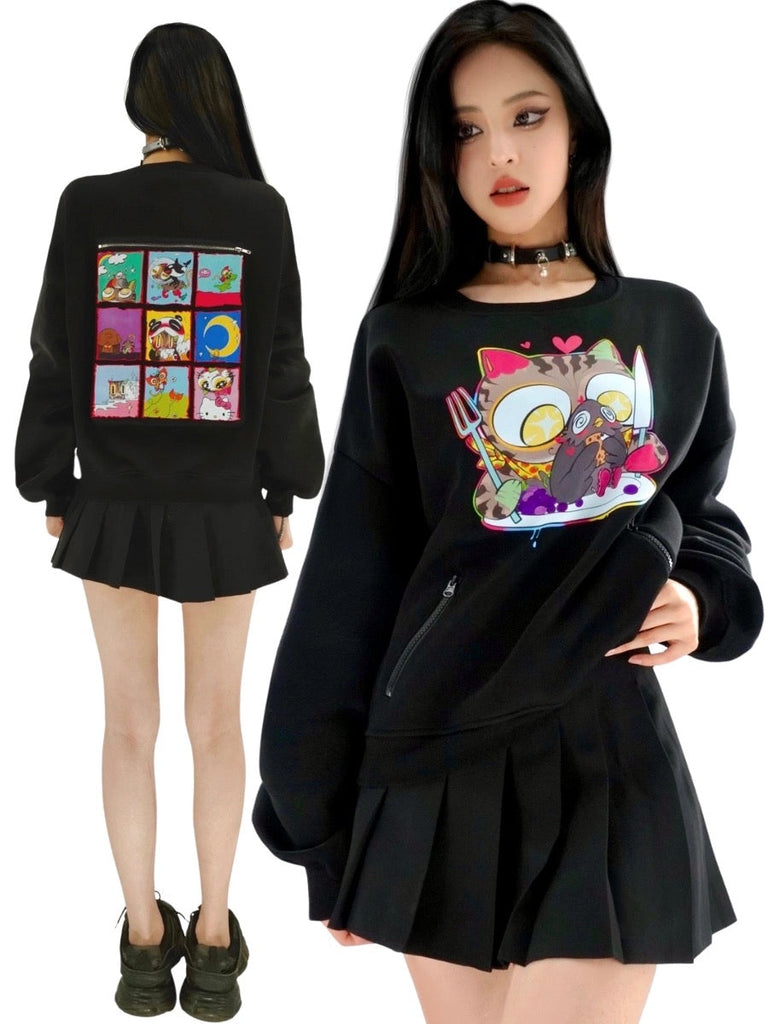 Get trendy with [Ricchie]Little Monster Cartoon Fleece Hoodie -  available at Peiliee Shop. Grab yours for $50.50 today!