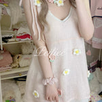 Get trendy with Forest Nymph Floral knitted mini dress - Sweater available at Peiliee Shop. Grab yours for $19.90 today!