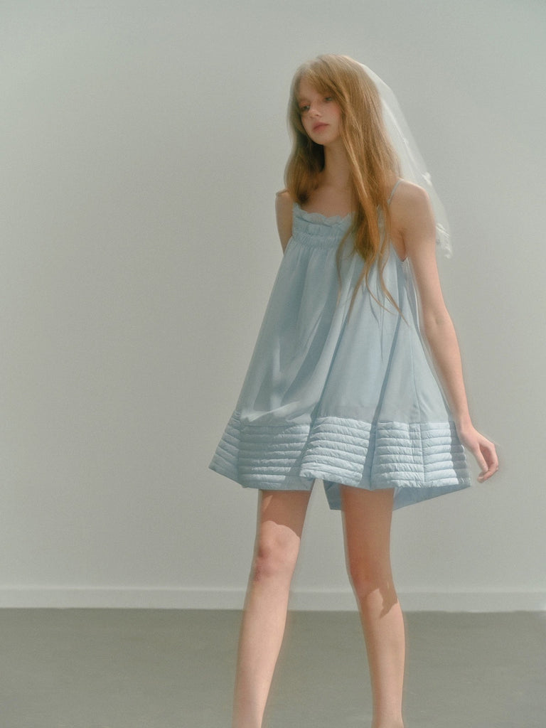 Get trendy with [UNOSA] Baby Blue Mini Dress -  available at Peiliee Shop. Grab yours for $52 today!