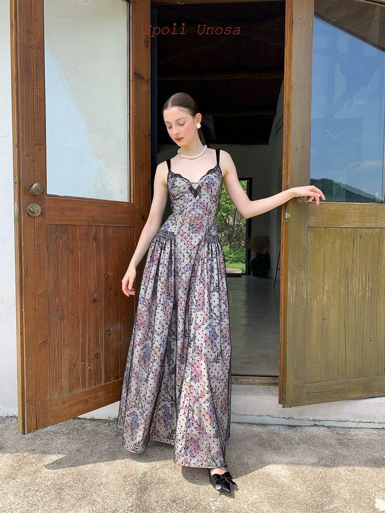 Get trendy with [SPOII UNOSA] Imperial Baroque French Lace Floral MIDI Dress Gown -  available at Peiliee Shop. Grab yours for $82 today!