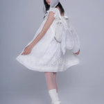 Get trendy with Angel Energy Cotton Mini Dress - Dress available at Peiliee Shop. Grab yours for $56 today!