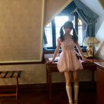 Get trendy with Rosy Doll Mini Dress - Dresses available at Peiliee Shop. Grab yours for $36.80 today!