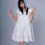 Get trendy with Angel Energy Cotton Mini Dress - Dress available at Peiliee Shop. Grab yours for $56 today!