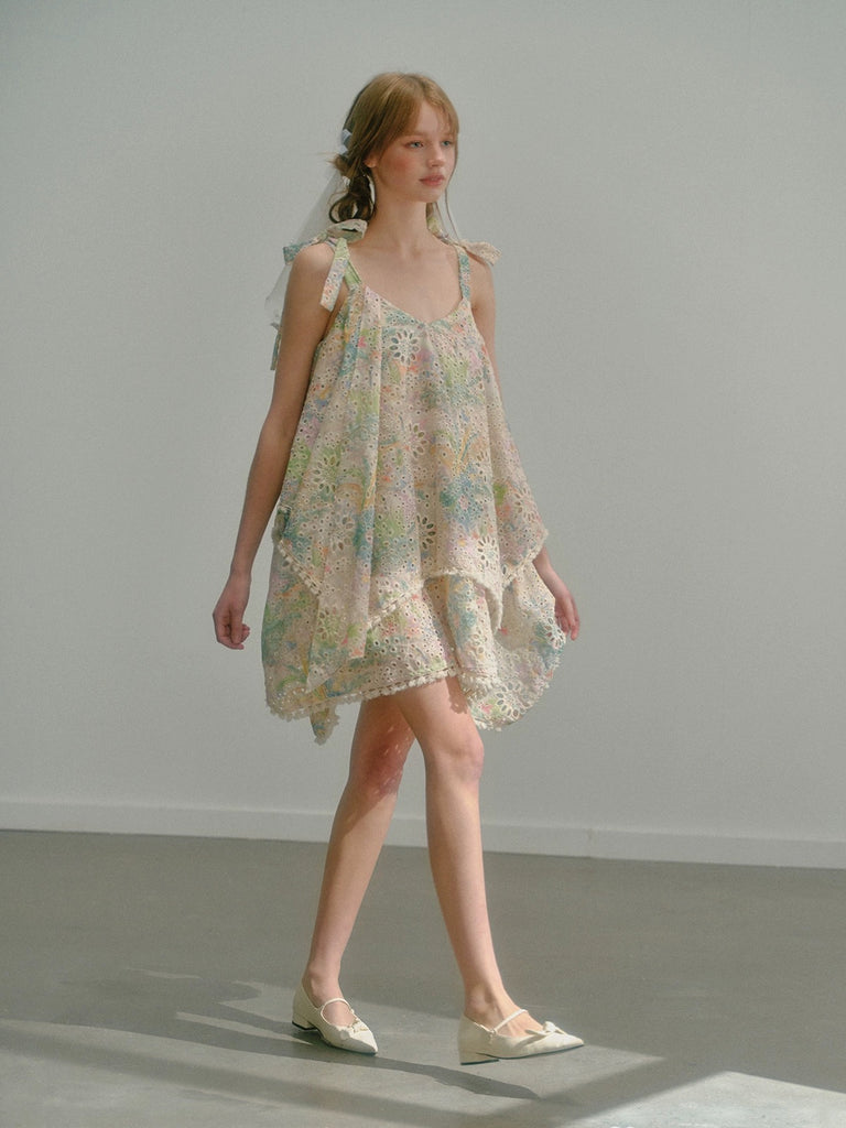 Get trendy with [UNOSA] Floral Fairy Dance Mini Dress -  available at Peiliee Shop. Grab yours for $76 today!