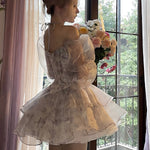 Get trendy with Lavender Honey Dream Floral Mini Dress -  available at Peiliee Shop. Grab yours for $42.50 today!