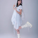 Get trendy with Mermaid Lagoon Mini Floral Dress - Dress available at Peiliee Shop. Grab yours for $58 today!