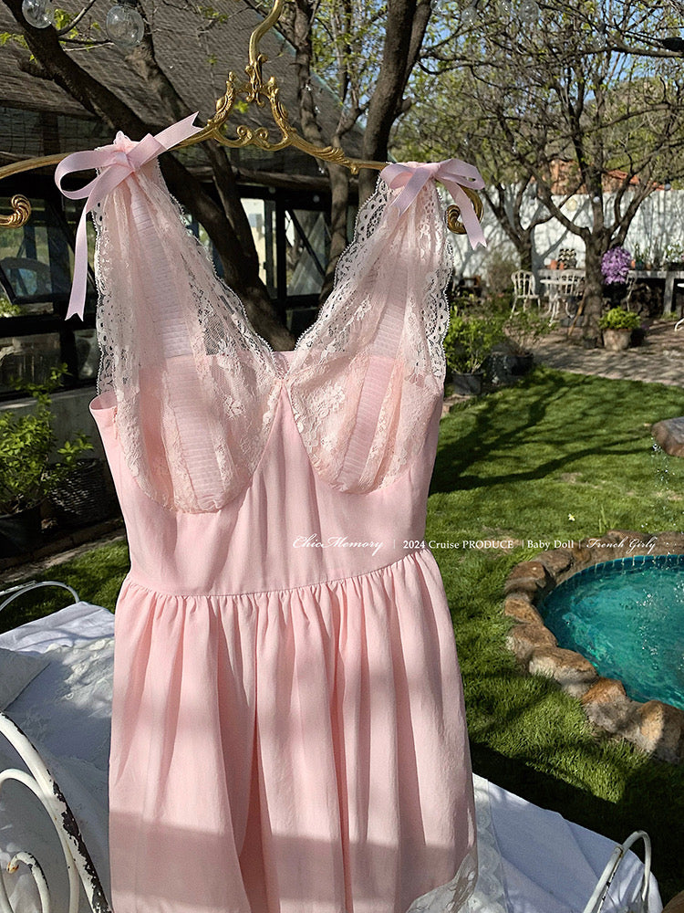 Coquette Dream in Rose Garden Mini Dress L / in Stock Coquette Dream in Rose Garden Mini Dress L / in Stock