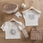 Get trendy with Angel Kitty Cotton Crop top - Sweater available at Peiliee Shop. Grab yours for $15 today!