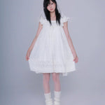 Get trendy with Angel Energy Cotton Mini Dress - Dress available at Peiliee Shop. Grab yours for $56 today!