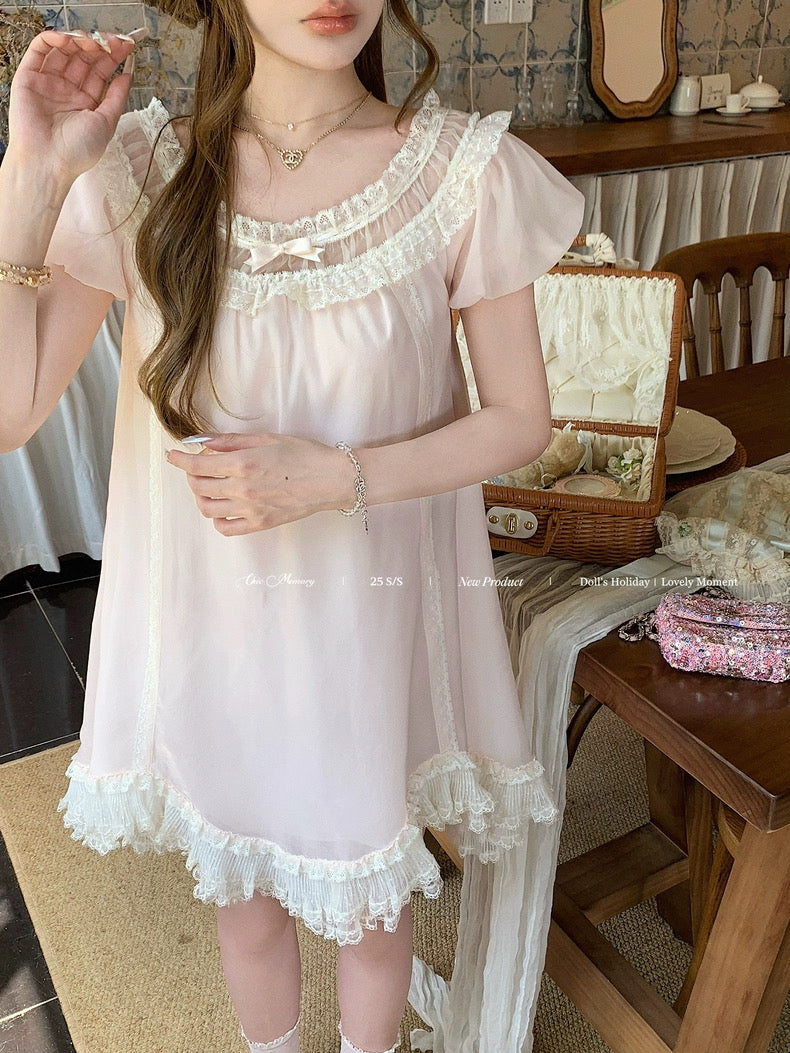 Doll's Holiday Vintage Babydoll Mini Dress Pink Peiliee Shop Doll's Holiday Vintage Babydoll Mini Dress Pink Peiliee Shop