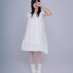 Get trendy with Angel Energy Cotton Mini Dress - Dress available at Peiliee Shop. Grab yours for $56 today!