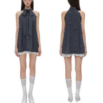 Get trendy with I don’t care about you - mini dress set made with suit fabric -  available at Peiliee Shop. Grab yours for $48 today!