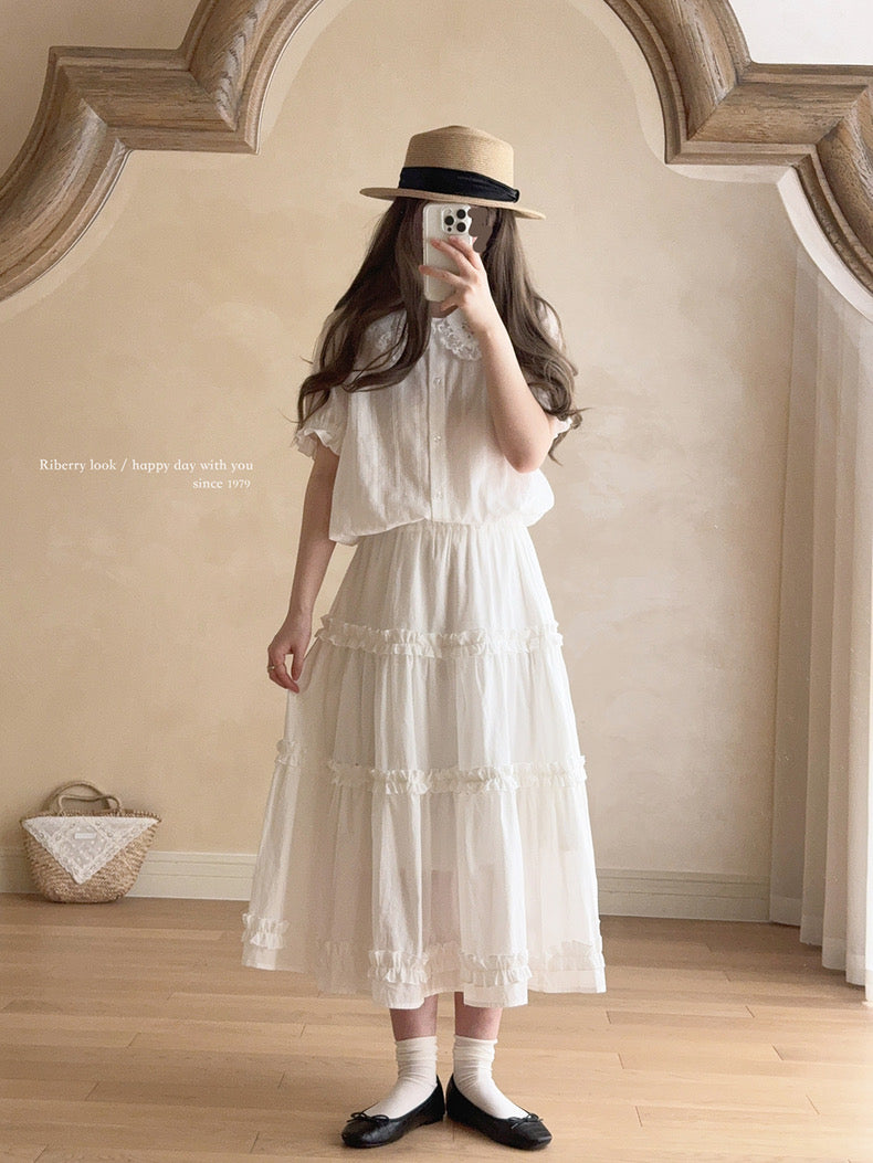 Get trendy with Angel voice midi skirt - available at Peiliee Shop. Grab yours for $18 today!