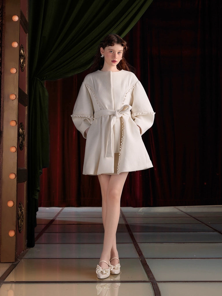 Get trendy with [UNOSA]White Angel Wool Coat -  available at Peiliee Shop. Grab yours for $128 today!