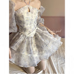 Get trendy with Lavender Honey Dream Floral Mini Dress -  available at Peiliee Shop. Grab yours for $42.50 today!