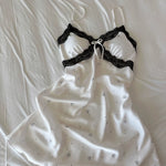 Get trendy with Sérénade du Cœur Floral Mini Dress Lingeire Homewear - Lingerie available at Peiliee Shop. Grab yours for $19.90 today!