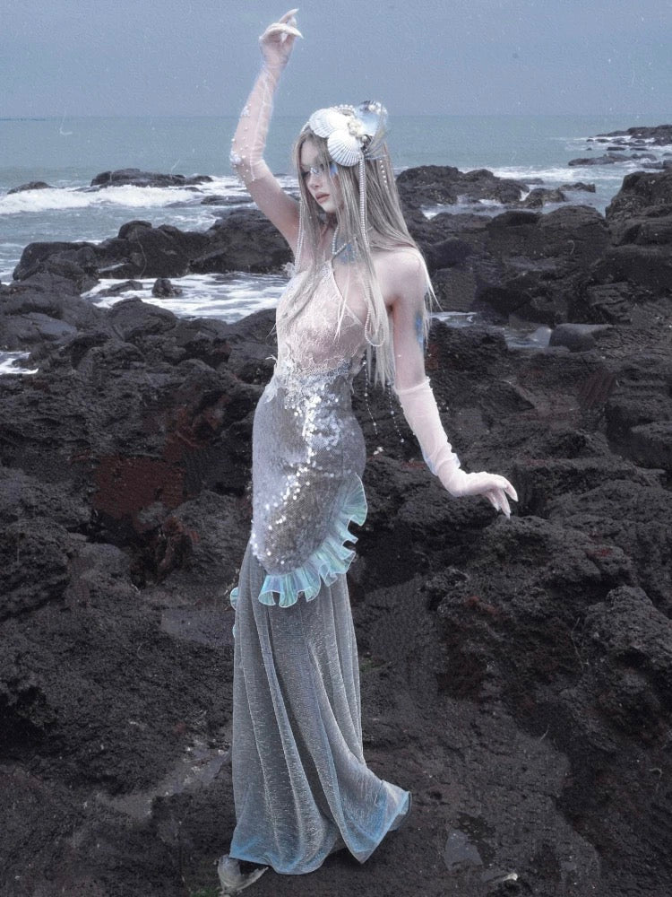 siren mermaid dress Dark Sea Siren Adult Costume Medium