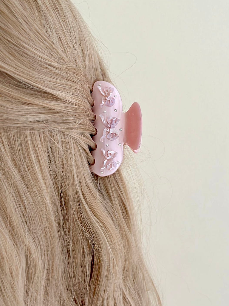 Get trendy with Sweet Ballerina actylic hair claw clips -  available at Peiliee Shop. Grab yours for $5.80 today!