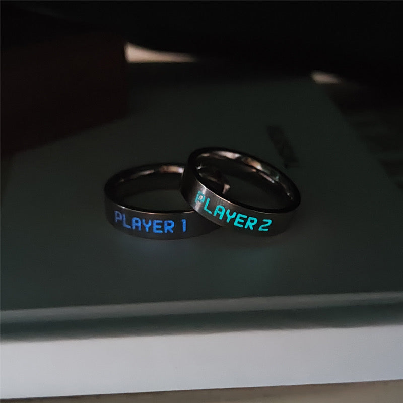Get trendy with Custom Glow-in-the-Dark Couple Rings - Rings available at Peiliee Shop. Grab yours for $42 today!