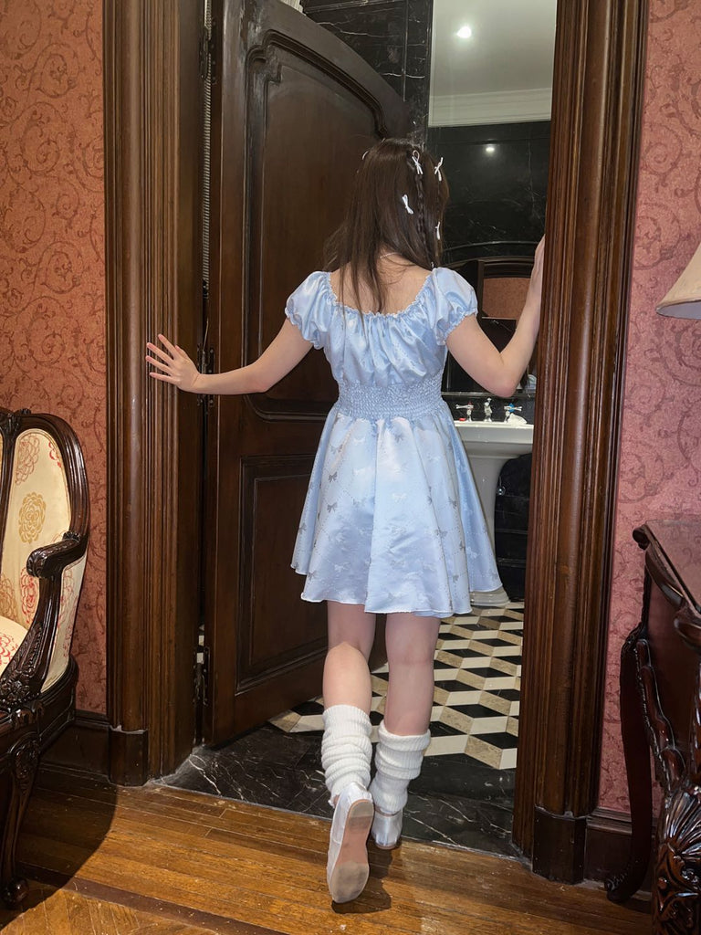 Get trendy with [Rose Candy] Moon River Blue Princess Dress - Dresses available at Peiliee Shop. Grab yours for $36 today!