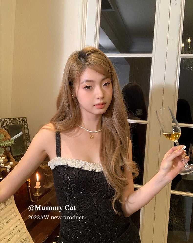 Get trendy with [Mummy Cat] Love Like The Galaxy Mini Dress - Clothing available at Peiliee Shop. Grab yours for $52 today!
