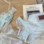 Get trendy with Mid summer nights dream lingerie  lace satin corset bustier with garter straps -  available at Peiliee Shop. Grab yours for $29 today!