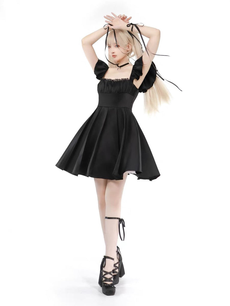 Get trendy with My sister's black ballet dress. -  available at Peiliee Shop. Grab yours for $59.90 today!