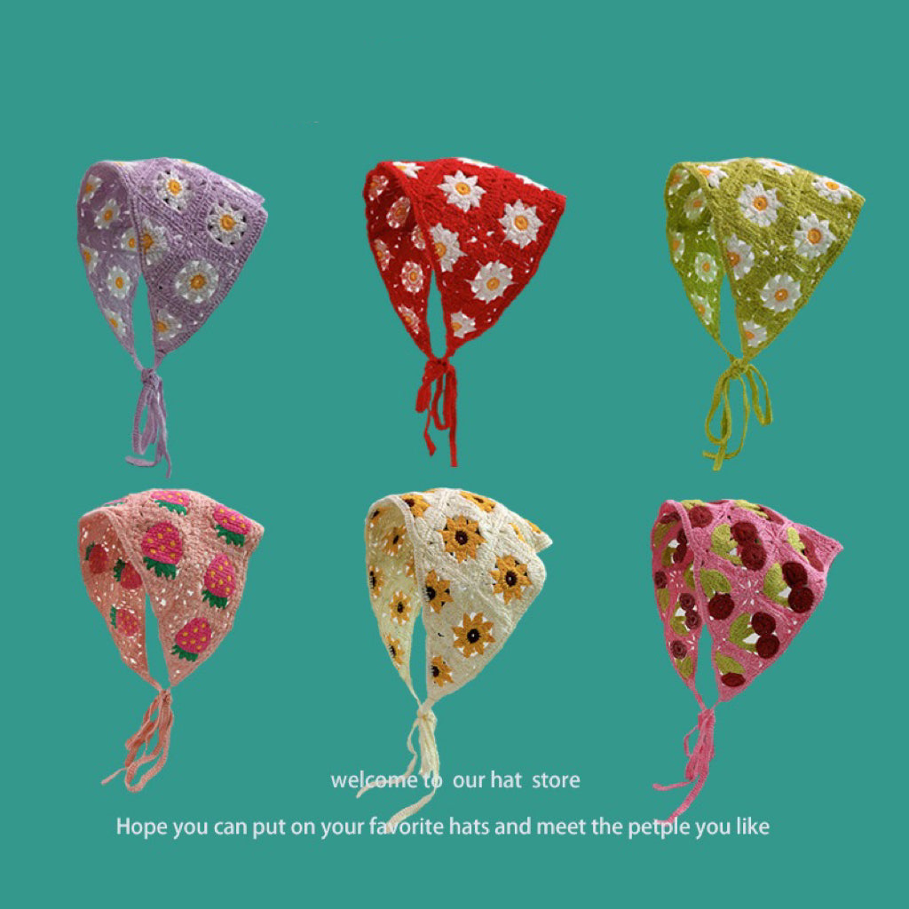 Get trendy with Summer fairies flower embroidered head scarf -  available at Peiliee Shop. Grab yours for $6.89 today!