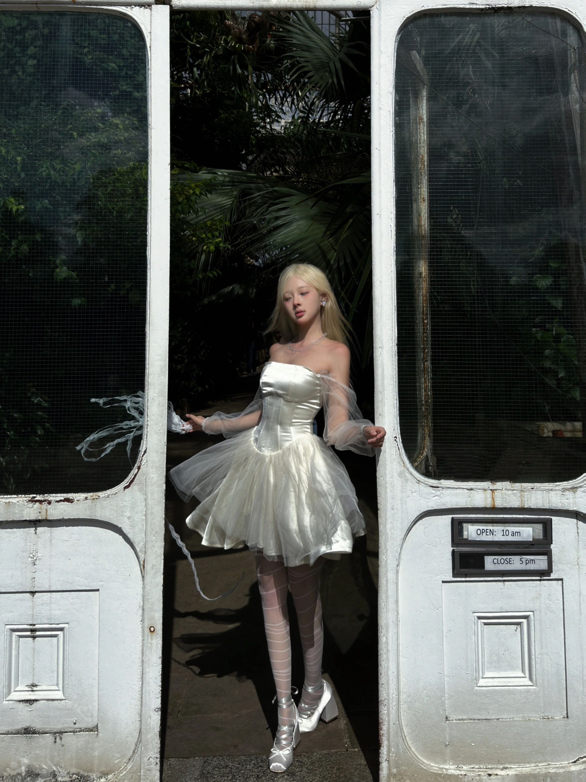 Get trendy with Ballerina Silver Angel Corset Dress - available at Peiliee Shop. Grab yours for $59.90 today!