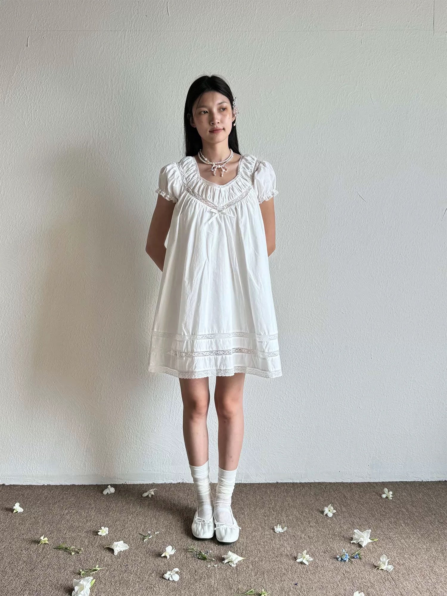 comfy cotton dress Seastar Short Sleeve Cotton Dress