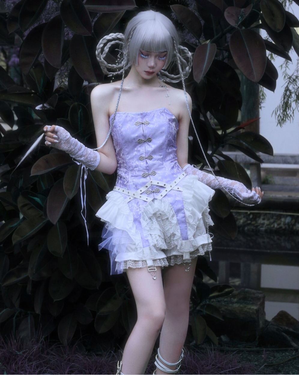 redemption lace dress BLACK LACE UP CORSET DRESS Redemption