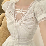 Get trendy with White Daisy Lover Cotton Set - Dresses available at Peiliee Shop. Grab yours for $35 today!