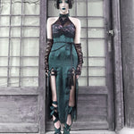 Get trendy with Evil Snake Qipao Style Slit Dress - Dresses available at Peiliee Shop. Grab yours for $59.90 today!