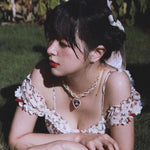 Get trendy with Picnic on a Sunny Afternoon Strawberry Mini Dress - Dresses available at Peiliee Shop. Grab yours for $42 today!