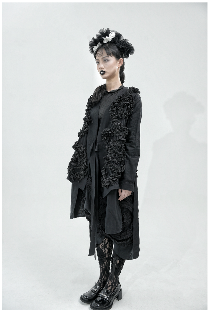 Get trendy with [Runway Couture] Lost in the Woods Long Sleeve Gothic Dress -  available at Peiliee Shop. Grab yours for $350 today!