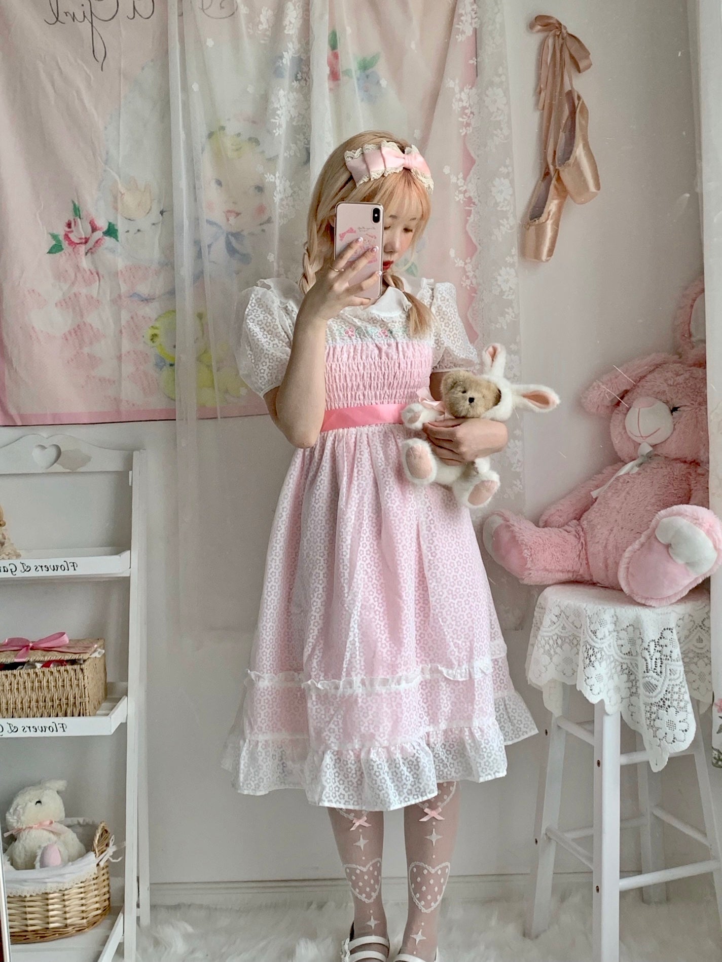 Get trendy with Rose Mist French Romantic Dress - available at Peiliee Shop. Grab yours for $58 today!