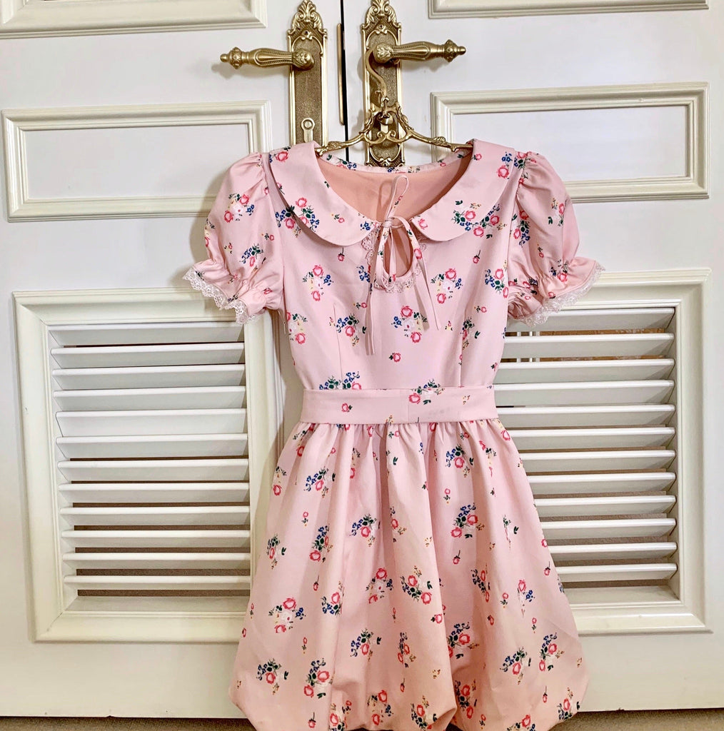 Get trendy with [Last Stocks] Flower House Princess Vintage Mini Dress -  available at Peiliee Shop. Grab yours for $105 today!