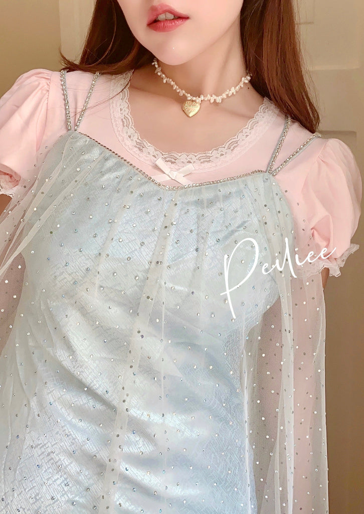Get trendy with [SALE] Crystal Fairy Diamond Dress -  available at Peiliee Shop. Grab yours for $69 today!