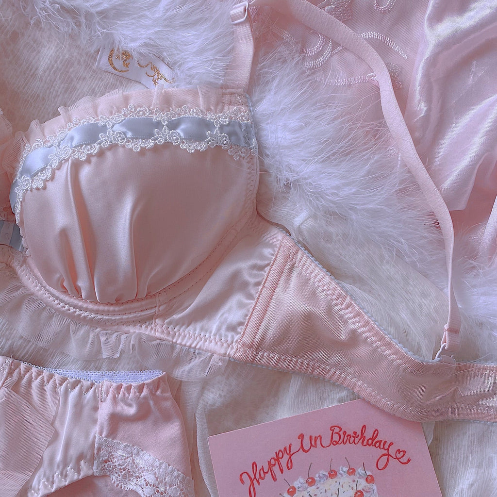 Get trendy with Angel like ribbon bra set -  available at Peiliee Shop. Grab yours for $29.90 today!