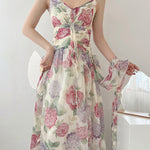 Get trendy with Flower Fairy Floral Dress - Dresses available at Peiliee Shop. Grab yours for $48 today!
