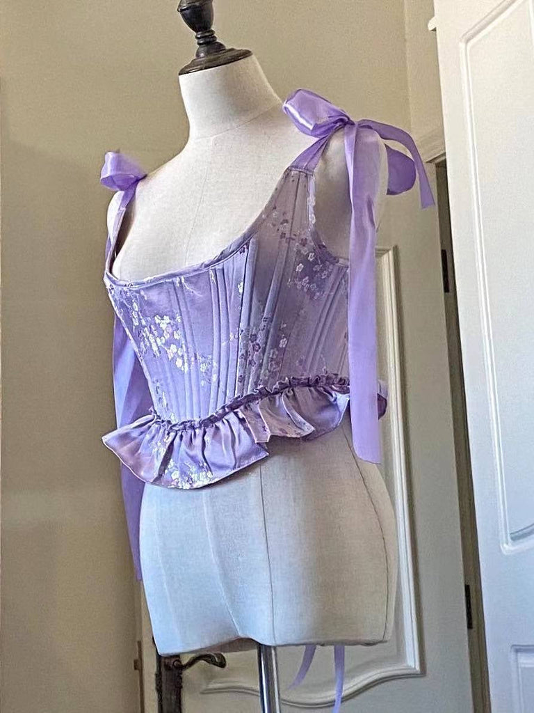 Get trendy with Lavender Dream Corset Handmade - Corset available at Peiliee Shop. Grab yours for $79.90 today!