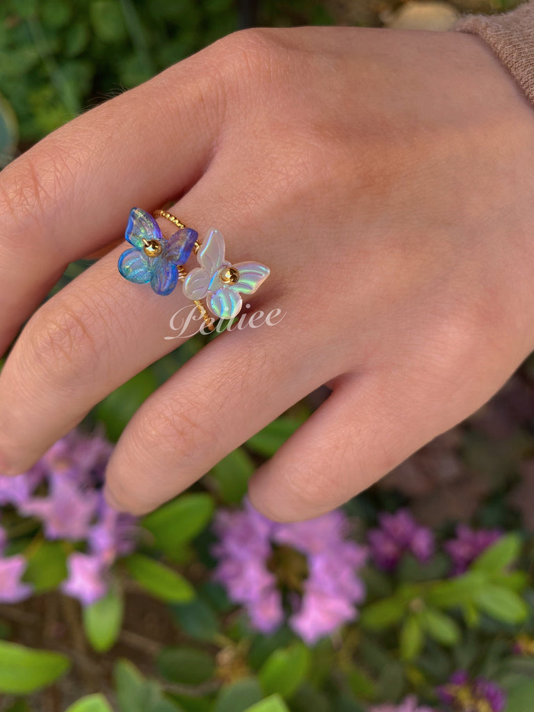 Get trendy with Butterfly garden ring -  available at Peiliee Shop. Grab yours for $14 today!