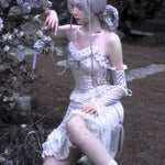 Get trendy with Angelic Dream Velvet Lace Dress - Dresses available at Peiliee Shop. Grab yours for $52 today!