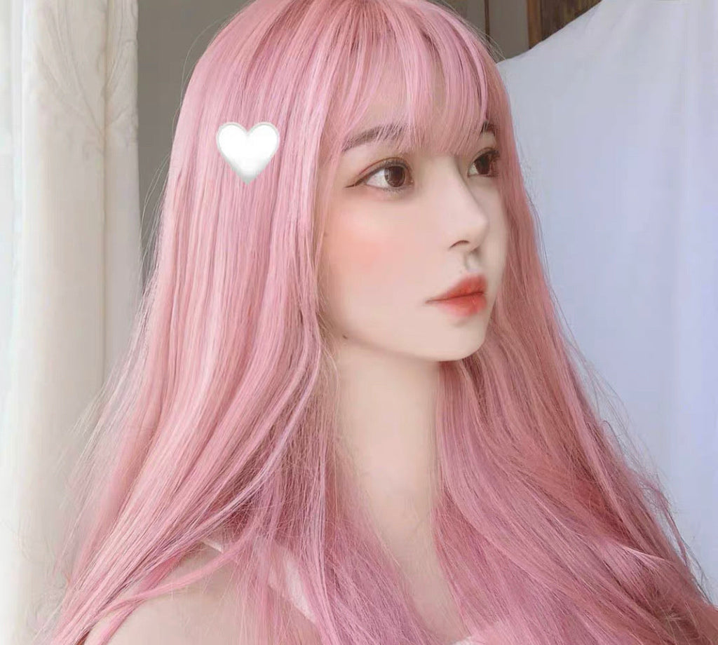 Get trendy with Rose Water Pastel Pink Long Wig - Wig available at Peiliee Shop. Grab yours for $26.90 today!