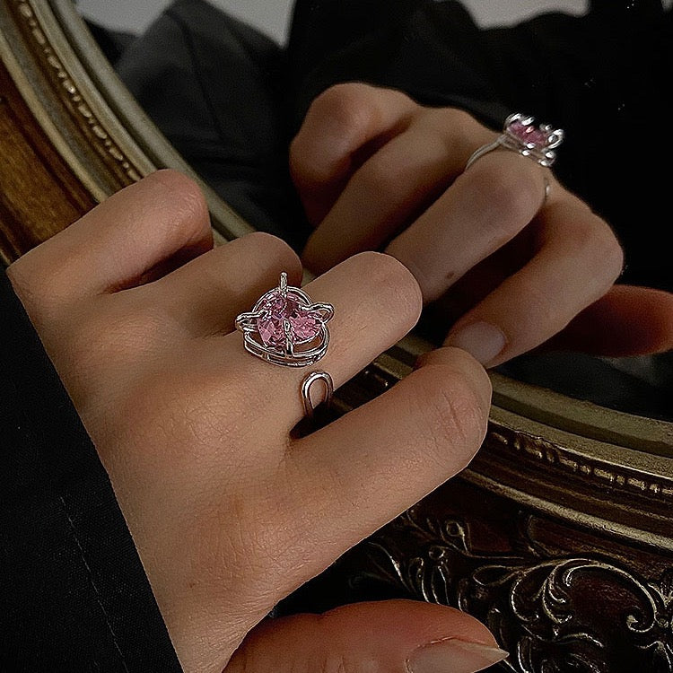 Get trendy with Peach Heart Ring - Rings available at Peiliee Shop. Grab yours for $4.90 today!
