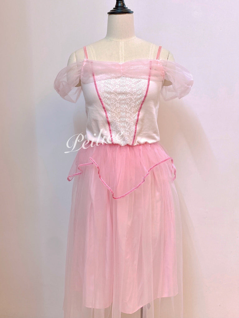 Get trendy with [Customized] Sleeping Beauty Princess Dress in pink -  available at Peiliee Shop. Grab yours for $79.90 today!