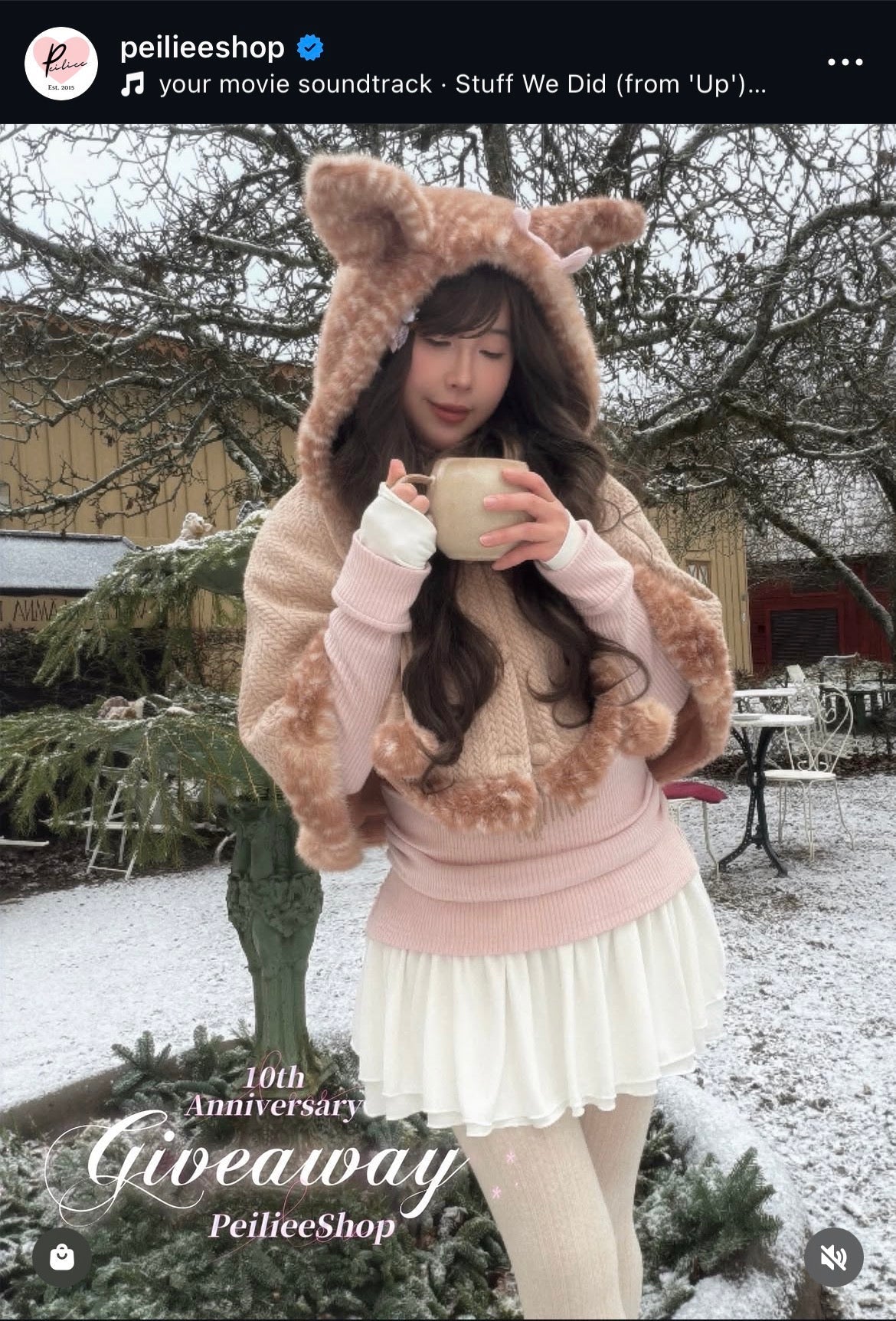 Deer Cape Giveaway Part 5 - PeilieeShop 10th Anniversary
